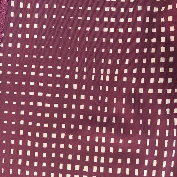 Z by Zella The Daily Hi Waisted 2 Side Pockets 7/8 Leggings Burg + Gray Sz S NWT - Picture 10 of 15